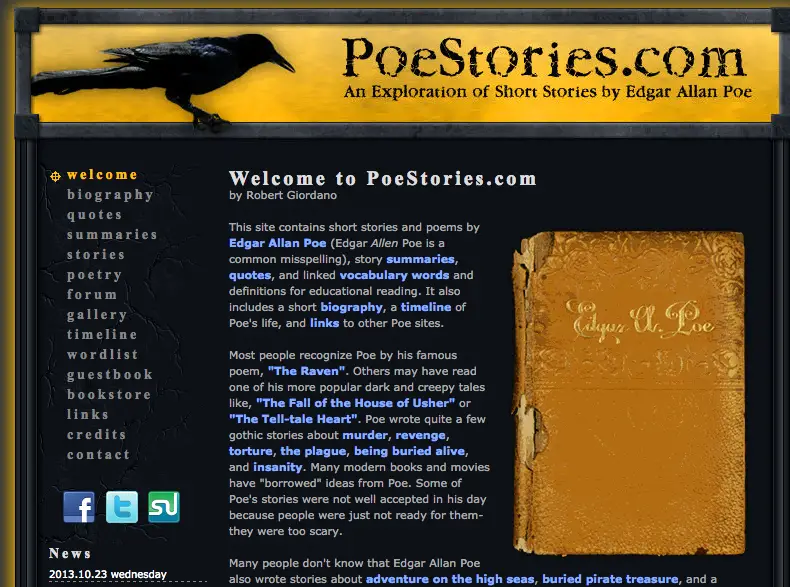 Poe Stories - short horror stories