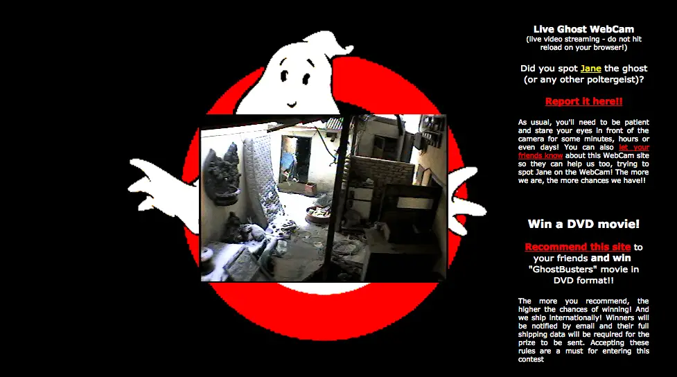 Ghost WebCam Watch